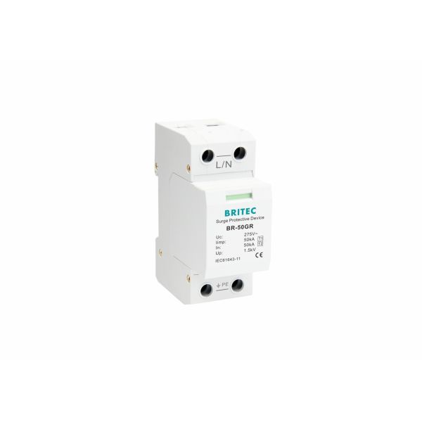 Single Phase Class I T1 50kA Lightning Protection Surge Suppressor Surge