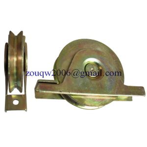 Quality Sliding gate roller GW605 Y Groove，Galvanized, Iron, Single bearing for sale