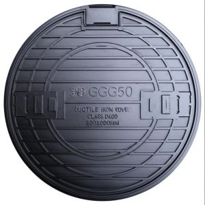 GGG50 Ductile Iron Round Manhole Cover D400 500X600mm with 40 Tons Loading