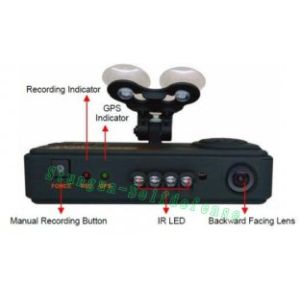 Dual camera E07 car black box DVR with GPS & G-Sensor