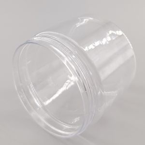 Transparent Food Capsule Snack Storage 5.3oz Screw Top Plastic Jars