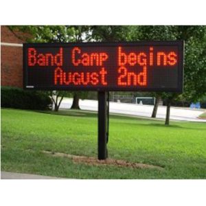 China ROHS 1R1G 320x160mm Outdoor Monochrome LED Signs on sale