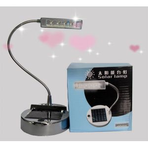 Solar Powered 4 LED Desk Lamp