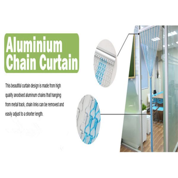 Modern Office Chain Link Curtain Wall , Multifunctional Aluminium Chain Fly