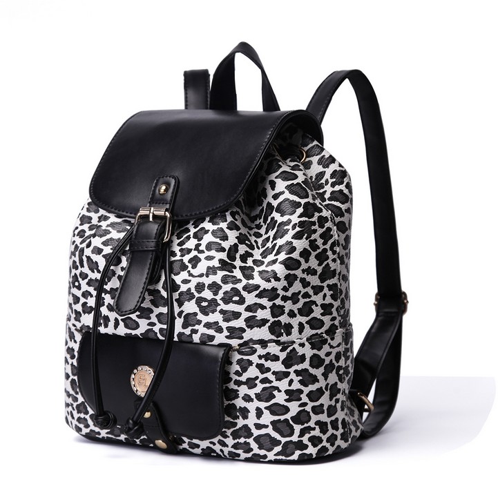 2016 new leopard print shoulder bag Korean version of PU leisure fashion satchel female