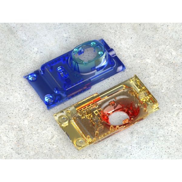 OEM / ODM : Hot Runner Injection Molding & Transparent On-board Rear Housing (1*2) No.23909