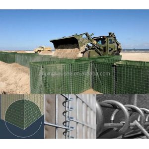 Defence Flood Barriers Manufactured by Retaining Wall Gabion Box Bastion