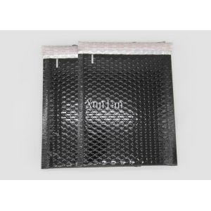 Black Metallic Shipping Envelopes , 4 * 6 Inch Bubble Shipping Envelopes