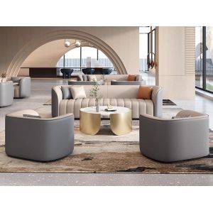 China Customizable Size Luxury Hotel Lobby Booth Sofa Negotiation Table And Chairs on sale