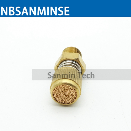 Pneumatic Air Fittings NBSANMINSE SD Type Of Timing Pneumatic Muffler Brass Silence Exhaust Air Sintered