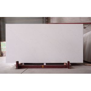 White Calacatta 0.1% 3000*1400mm Artificial Quartz Slabs