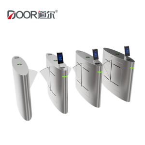 3 Ways 600mm Automatic Flap Barrier Turnstile Gate With Face Recognition