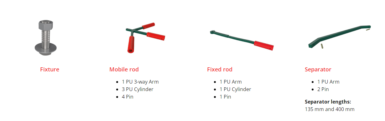 polyurethane declogging rods