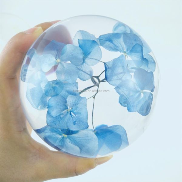 ODM OEM Blue Flower Paperweight For Promotional Gift