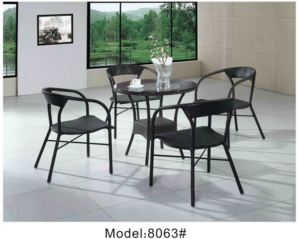 Buy 5pcs restaurant dining chairs with table-8063 at wholesale prices