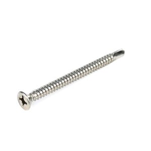 Flat Head Phillips 50mm Self Drilling Screws Tek Lag Bolts Stainless Steel