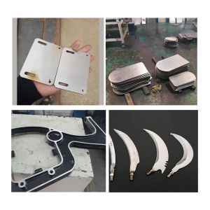 Aluminum Plate Wide Belt Sander Laser Cutting Parts Deburring Surface