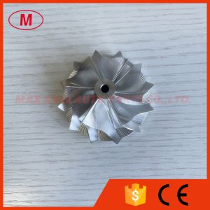 Quality TD03 14T close 39.55/51.00mm 6+6 blades Turbo milling/aluminum 2618/billet compressor wheel for sale