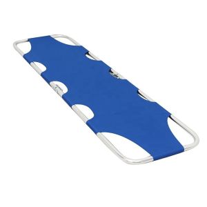Blue Foldable Cloth Stretcher Class I Aluminum Folding Stretcher