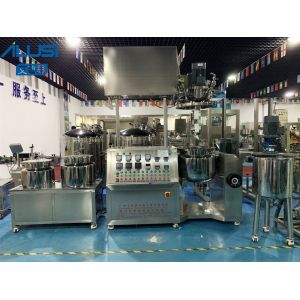 Hydraulic Cylinder Stainless Steel Vacuum Emulsifier Mixer Toothpaste Making