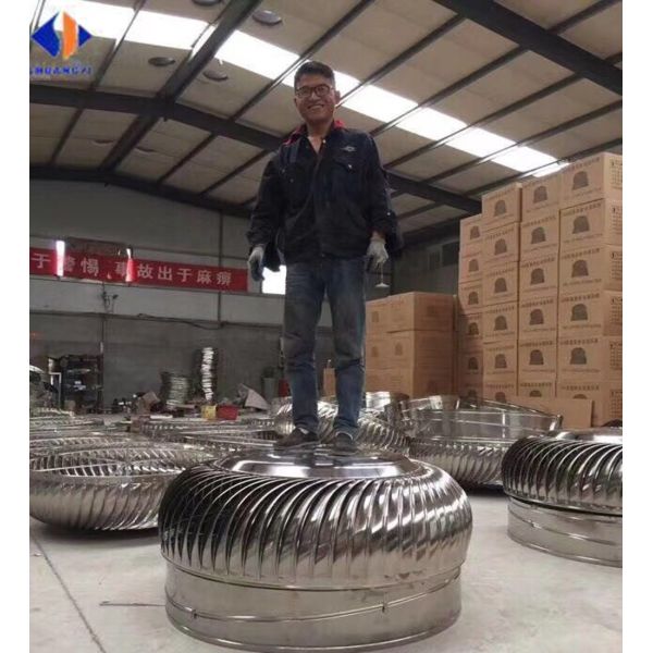 Stainless Steel 304 Roof Turbine Fan with NO POWER Motor and customerized
