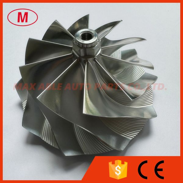 GT45 85.00/105.00mm 10+0 blades high performance turbocharger milling/aluminum 2618/billet compressor wheel