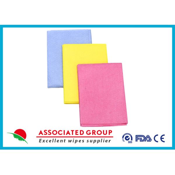 Buy Needlepunched Nonwoven Cleaning Wipes Color Dyeing Disposable Or Recycle use at wholesale prices