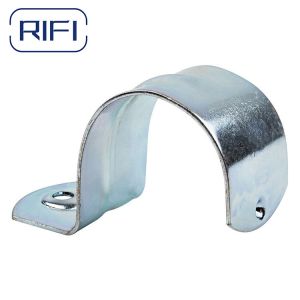 Customize Galvanised Saddle Clamp 3 / 4 Inch EMT One Hole Strap