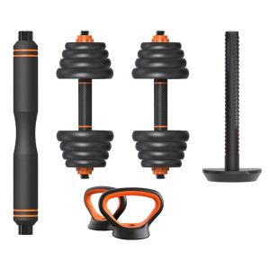 59CM Dumbbell Barbell Kettlebell Set 6 Adjustable 20 Kg Dumbbell Pair Cement