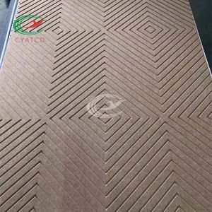 V Groove Cutting Felt Acoustic Panels Wall Soundproof Odorless