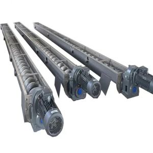 Stainless Steel Shaftless Screw Conveyor Efficient Sludge Solids Conveying