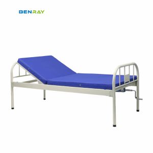 Metal Manual Medical Flat Hospital Bed 1 Function Manual