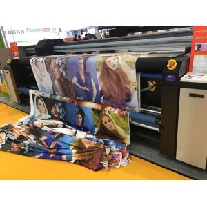 Roll To Roll Digital Printing Machine Automatic With Three Epson 4720 Heads