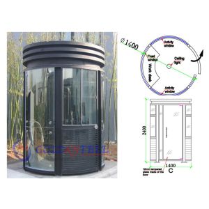Environmental Friendly Security Guard Cabin Working Room Prefabricated Anti - Typhoon