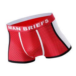 Ice Silk Long Boxer Shorts MID Waist Available Customize Color