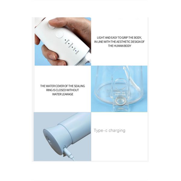 Professional Oral Dental Cordless Oral Care Irrigator Machine Water Flosser Portable Dental Flosser