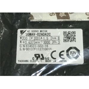 200VAC 1.5A PH 3 Compact Servo Motor , Ac Dc Servo Motor Sigma 5 SGMAV-02ADA2C