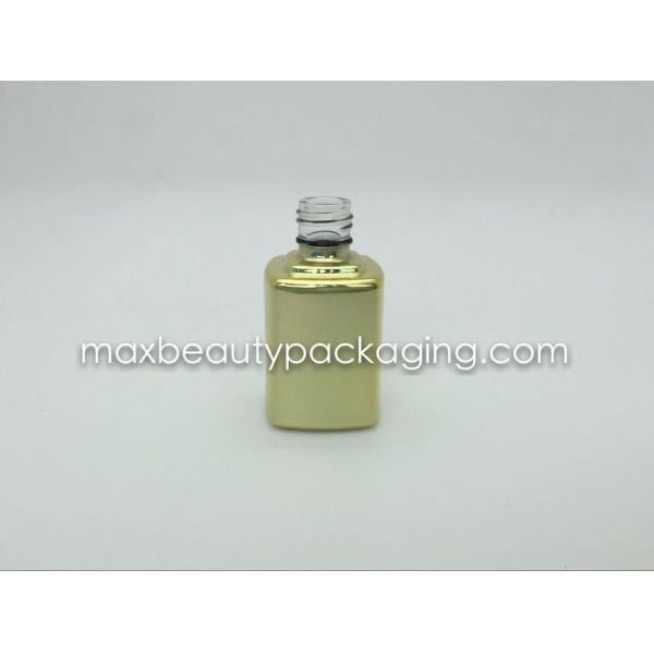 thick strong powder coating gel polish bottle UV metallic gold coating color gel polish bottle nail polish packaging