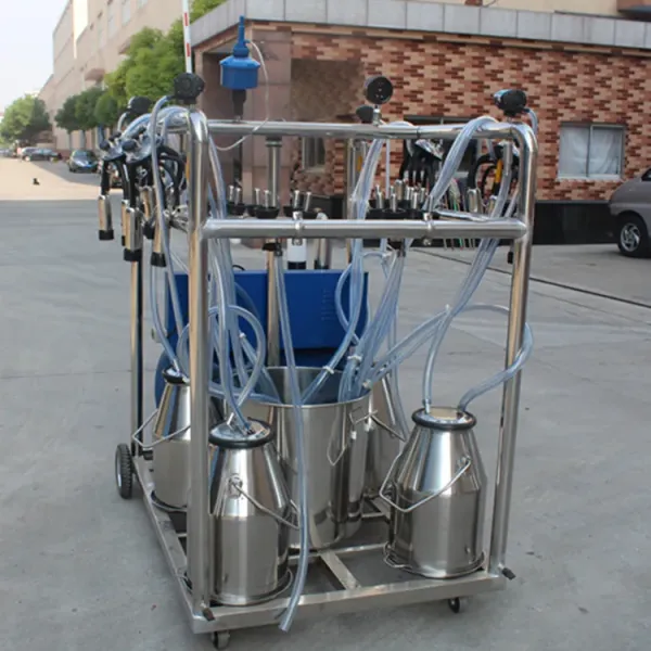 Hl-Jn03 Four Bucket Mobile Vacuum Pump Milking Machine for Cow