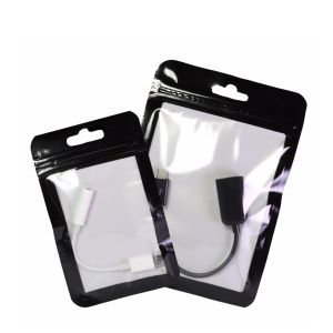 Matte plastic zipper bag foil charger/USB/phone case bag