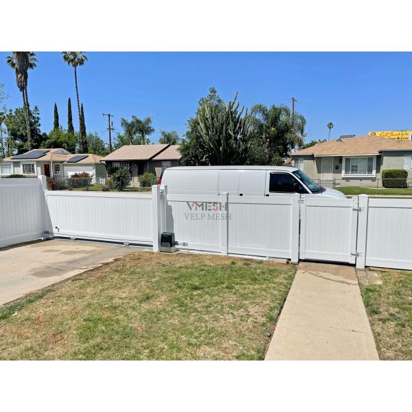 Easy Installation White Outdoor Vinyl Fence Beautiful Long Lasting
