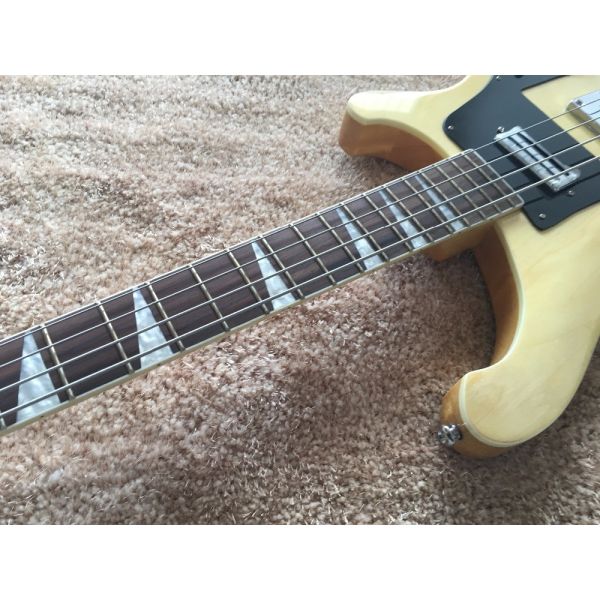 RIC BASS GUITAR 4003 Natural color set in neck Rosewood fingerboard shark inlay with custom bridges
