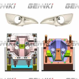 PET PP Solidworks Automotive Injection Mold NAK80 Automobile Headlight