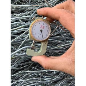 Galvanized Steel Gabion Wire Mesh White / Black