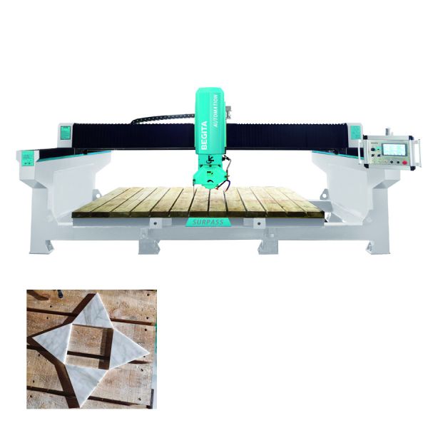 Buy Marble CNC Monoblock Bridge Cutting Machine Integrated 3200x2000x800mm at wholesale prices