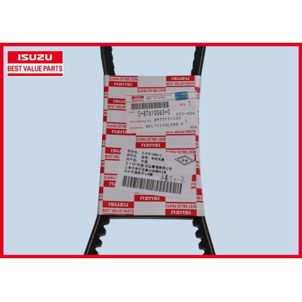 Black Color Engine Fan Belt Rubber Material For ISUZU NKR 5876100630