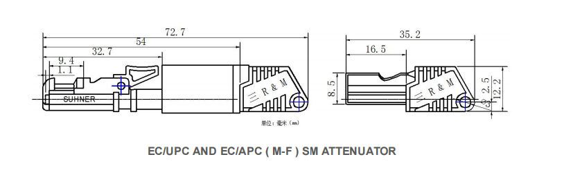 FC Fixed Attenuator APC/UPC Low RL