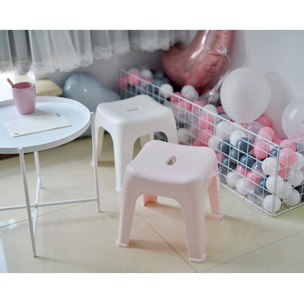 Non - Slip Bathroom Plastic Stacking Chairs Children Step Home Change Shoe Stools
