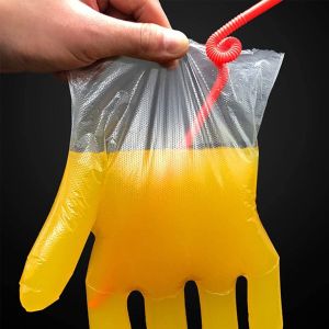 Disposable Plastic Polyethylene Gloves Sterile For Cooking , Hair Dyeing