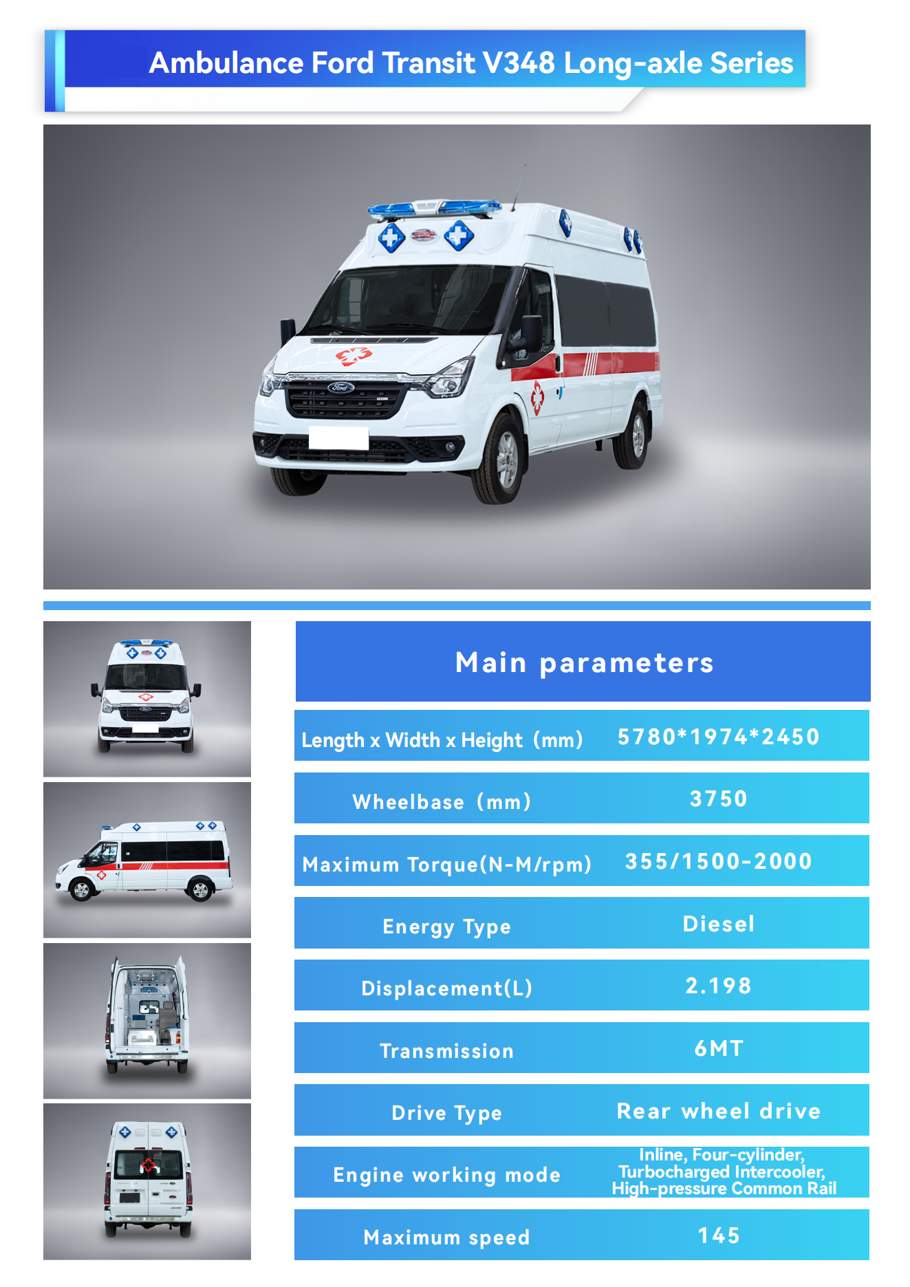 Ambulance Type 2 4x4 Van Rescue Vehicle